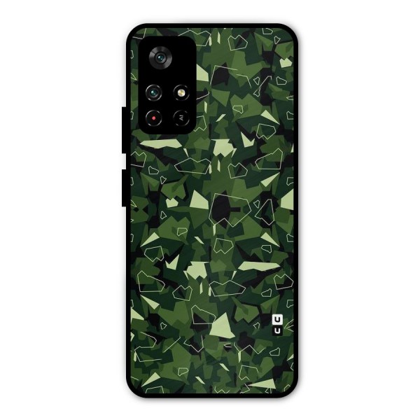 Army Shape Design Metal Back Case for Poco M4 Pro 5G