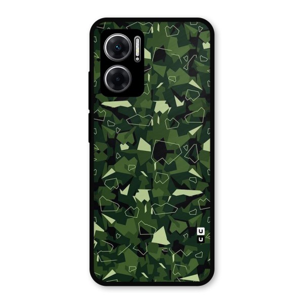 Army Shape Design Metal Back Case for Redmi 11 Prime 5G