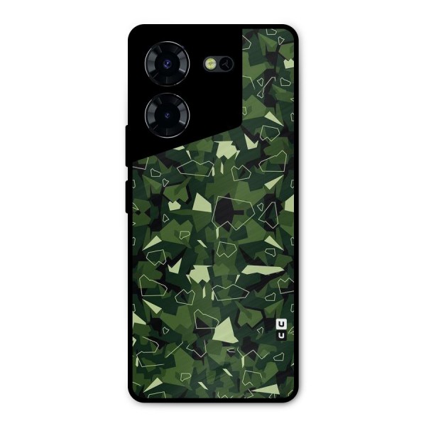 Army Shape Design Metal Back Case for Tecno Pova 5 Pro 5G