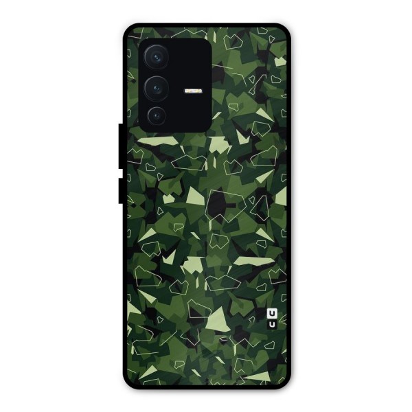 Army Shape Design Metal Back Case for Vivo V23 Pro