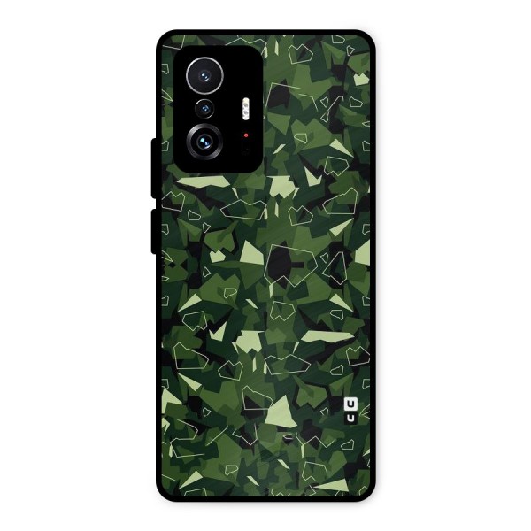 Army Shape Design Metal Back Case for Xiaomi 11T Pro