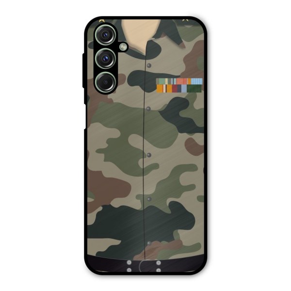 Army Uniform Metal Back Case for Galaxy F34