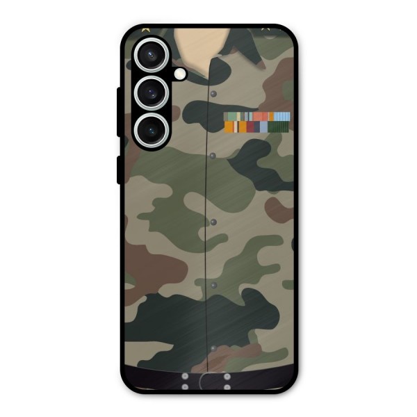 Army Uniform Metal Back Case for Galaxy S23 FE