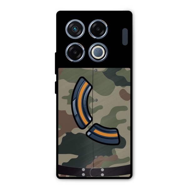 Army Uniform Metal Back Case for Infinix GT 20 Pro