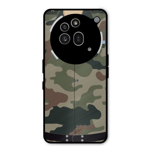 Army Uniform Metal Back Case for Nothing Phone 3a Pro