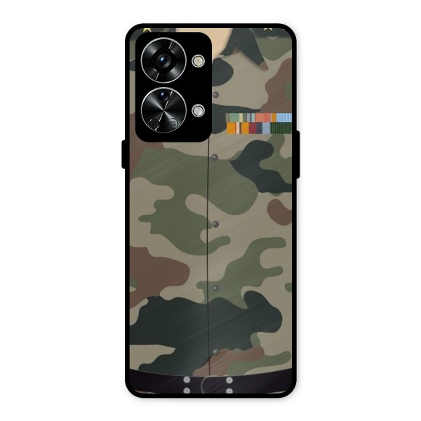 Army Uniform Metal Back Case for OnePlus Nord 2T