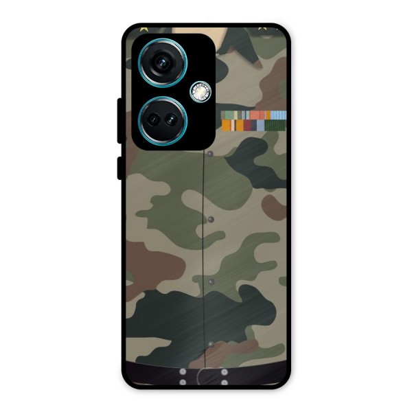 Army Uniform Metal Back Case for OnePlus Nord CE 3 5G