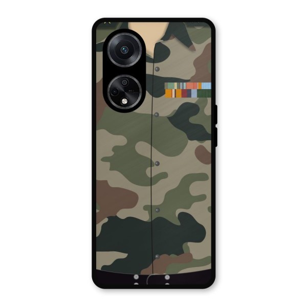 Army Uniform Metal Back Case for Oppo F23