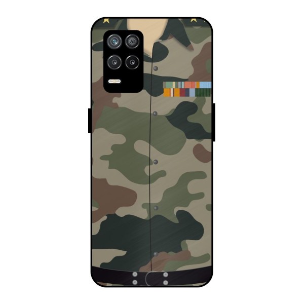Army Uniform Metal Back Case for Realme 9 5G