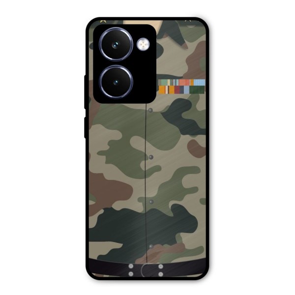 Army Uniform Metal Back Case for Realme P3 Ultra
