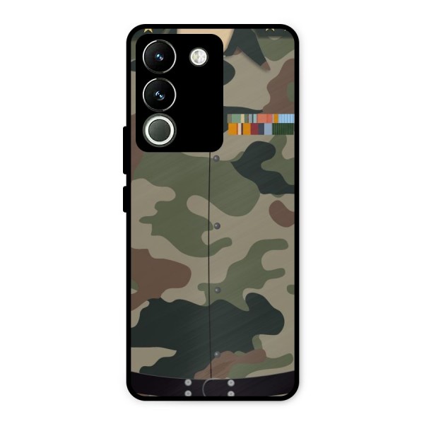 Army Uniform Metal Back Case for Vivo Y200