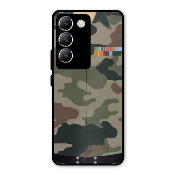 Army Uniform Metal Back Case for Vivo Y200e