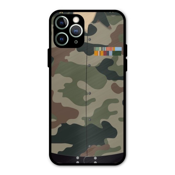 Army Uniform Metal Back Case for iPhone 11 Pro Max
