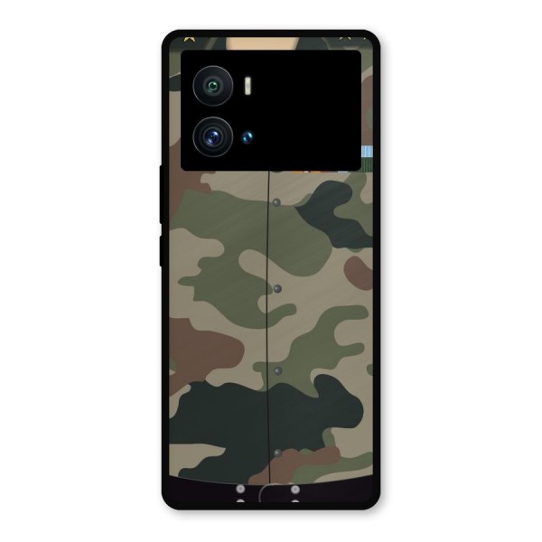Army Uniform Metal Back Case for iQOO 9 Pro