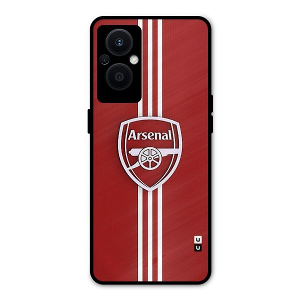 Arsenal Club Metal Back Case for Oppo F21s Pro 5G