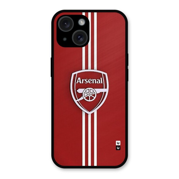 Arsenal Club Metal Back Case for iPhone 15