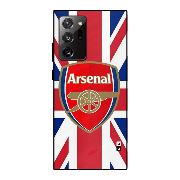 Arsenal Flag Metal Back Case for Galaxy Note 20 Ultra