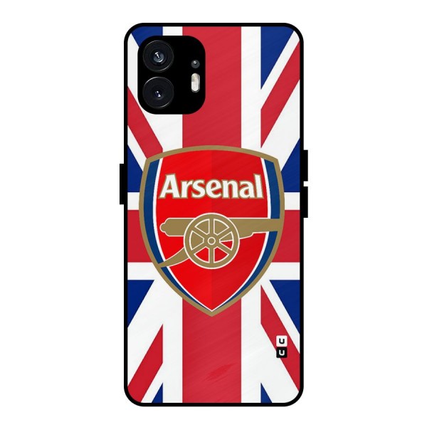 Arsenal Flag Metal Back Case for Nothing Phone 2