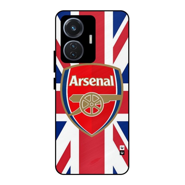 Arsenal Flag Metal Back Case for iQOO Z6 44W