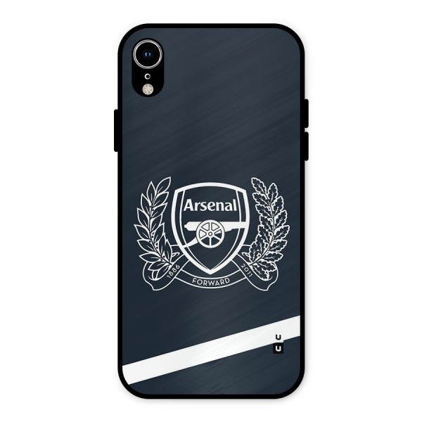 Arsenal Forward Metal Back Case for iPhone XR