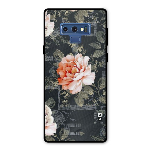 Art And Floral Metal Back Case for Galaxy Note 9