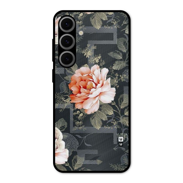 Art And Floral Metal Back Case for Galaxy S24 FE