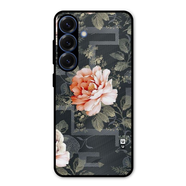 Art And Floral Metal Back Case for Galaxy S25