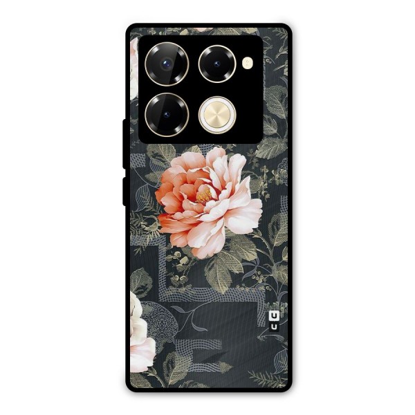 Art And Floral Metal Back Case for Infinix Note 40 Pro Plus
