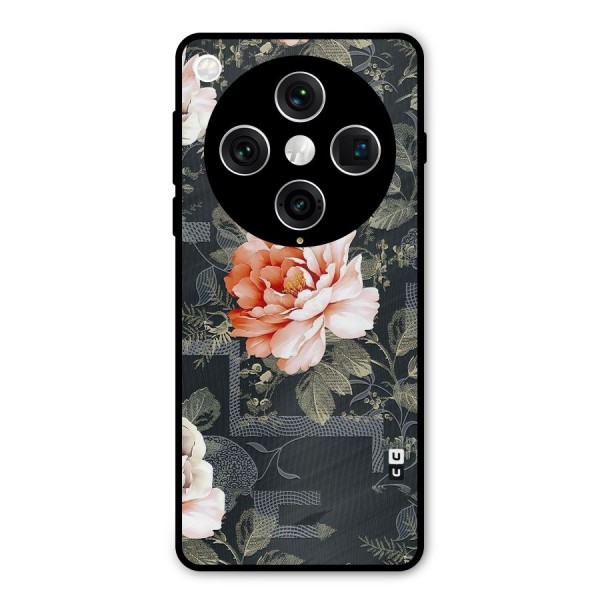 Art And Floral Metal Back Case for Oppo Find X8 Pro