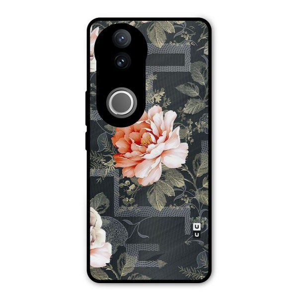 Art And Floral Metal Back Case for Vivo V50e