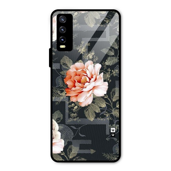 Art And Floral Metal Back Case for Vivo Y20i