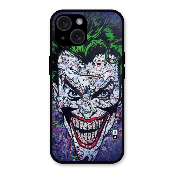 Art Face Metal Back Case for iPhone 15