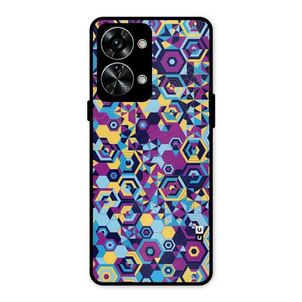 Artistic Abstract Metal Back Case for OnePlus Nord 2T