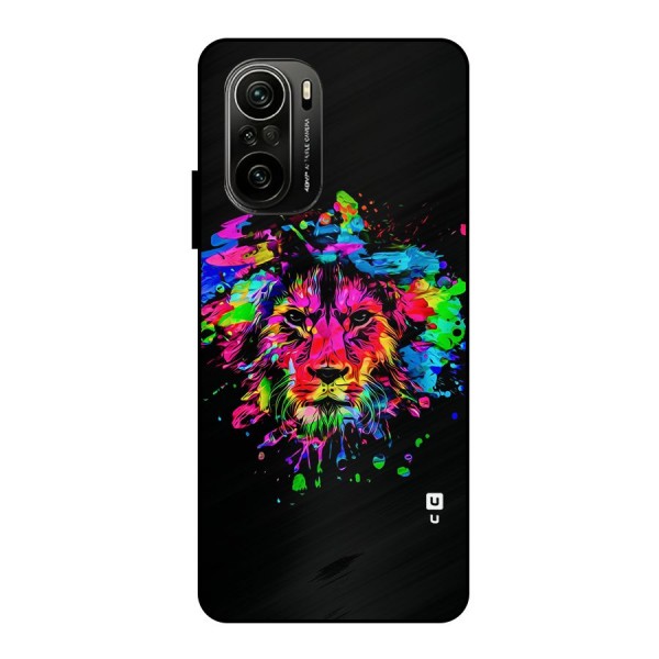 Artistic Lion Art Splash Metal Back Case for Mi 11X Pro