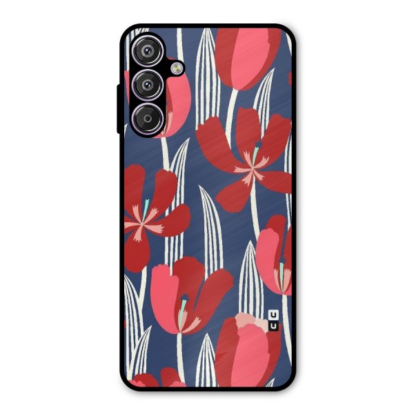 Artistic Tulips Metal Back Case for Galaxy F15