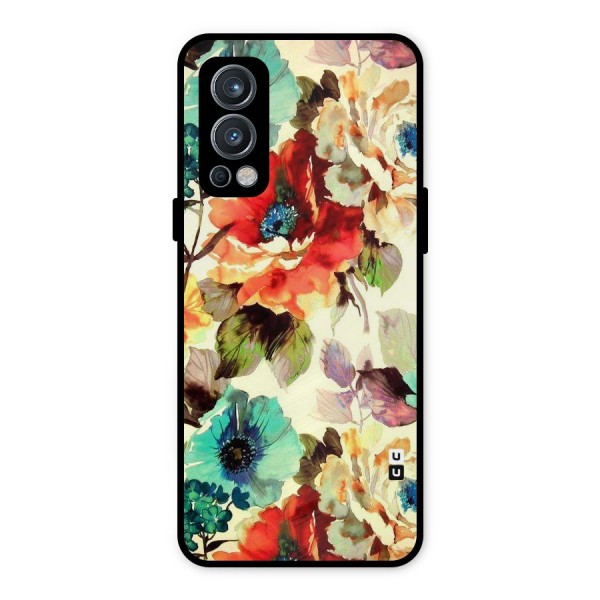 Artsy Bloom Flower Metal Back Case for OnePlus Nord 2 5G