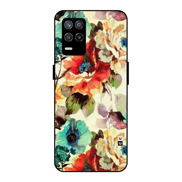 Artsy Bloom Flower Metal Back Case for Realme 9 5G