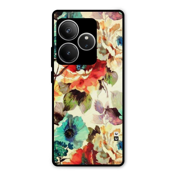 Artsy Bloom Flower Metal Back Case for Realme GT 6