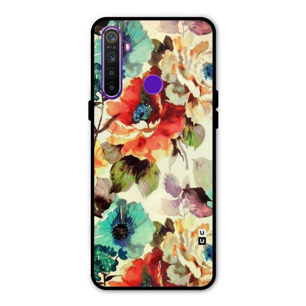 Artsy Bloom Flower Metal Back Case for Realme Narzo 10