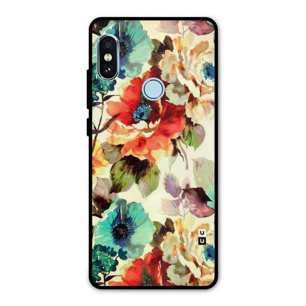Artsy Bloom Flower Metal Back Case for Redmi Note 5 Pro