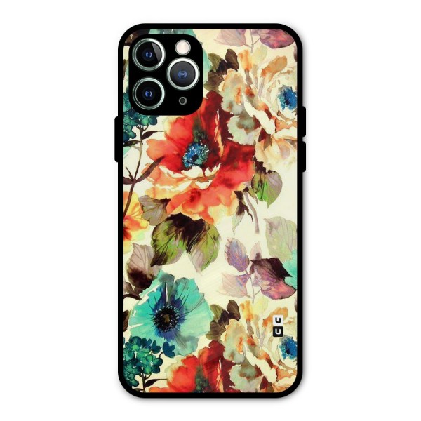 Artsy Bloom Flower Metal Back Case for iPhone 11 Pro Max