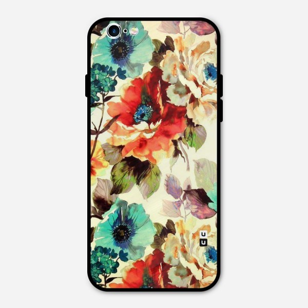 Artsy Bloom Flower Metal Back Case for iPhone 6 6s
