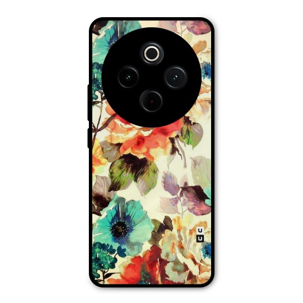 Artsy Bloom Flower Metal Back Case for iQOO Z10