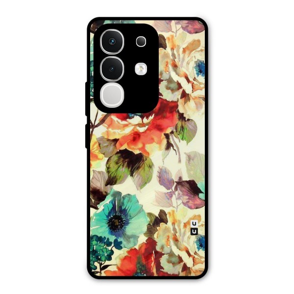 Artsy Bloom Flower Metal Back Case for iQOO Z10x