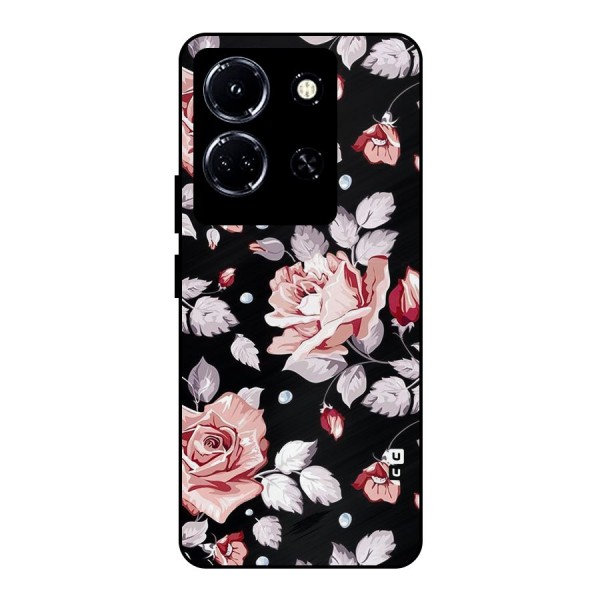 Artsy Floral Metal Back Case for Infinix Note 30 5G
