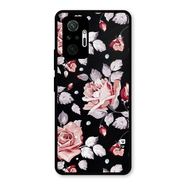 Artsy Floral Metal Back Case for Redmi Note 10 Pro Max
