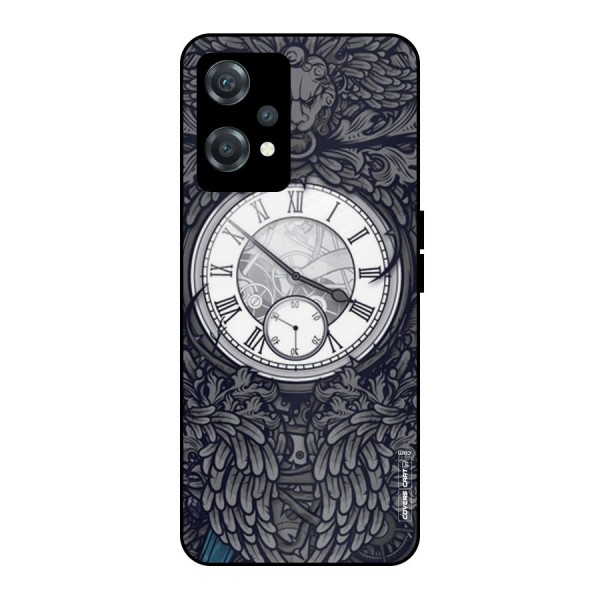 Artsy Wall Clock Metal Back Case for OnePlus Nord CE 2 Lite 5G