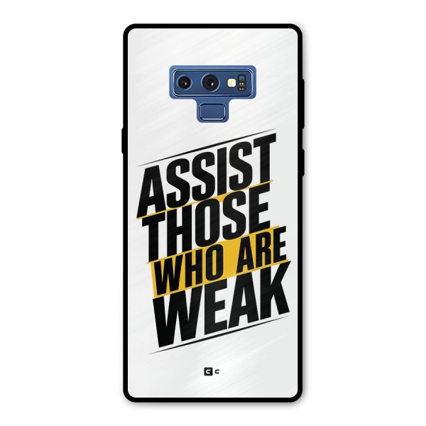 Assist Weak Metal Back Case for Galaxy Note 9
