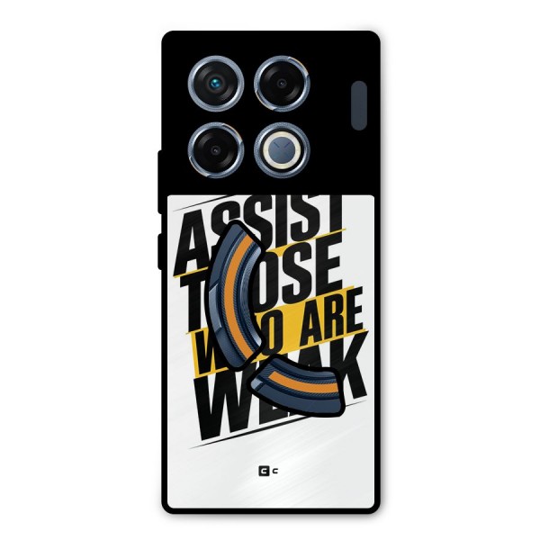 Assist Weak Metal Back Case for Infinix GT 20 Pro