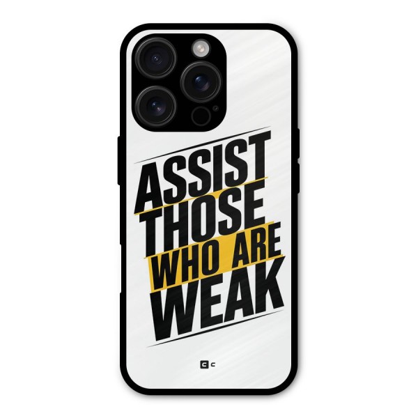 Assist Weak Metal Back Case for iPhone 16 Pro